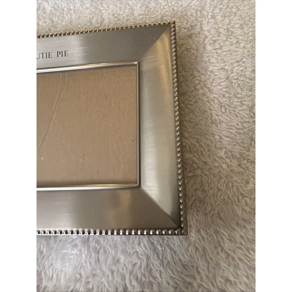 Photo Frame Malden International Design 4x6 Metal Silver Tone Vintage Cutie Pie